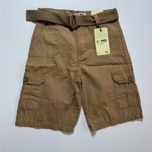 Copper Boys Brown Cargo Shorts sz 10